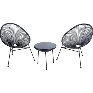 Habitat et Jardin Acapulco Gartenstuhl 2-sitzer 0 x 0 x 0 cm schwarz