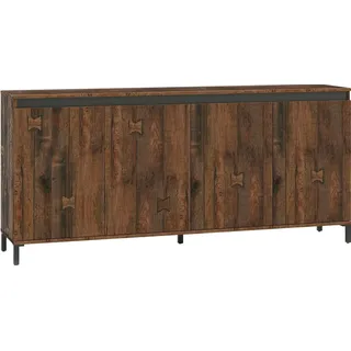 freiraum Sideboard GENIO industrial, in Eiche, Holzwerkstoff - 184x84x40cm (BxHxT) braun