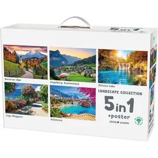 Mr. Broccoli 5 x 1000 Teile Puzzle Landschaft für Erwachsene
