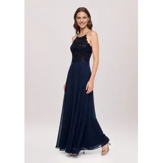 Vera Mont Abendkleid rückenfrei Blau 40
