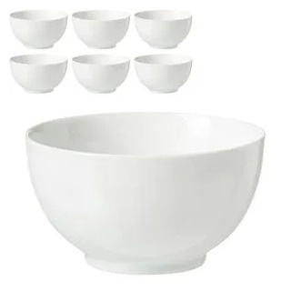 RitzenhoffundBreker Müslischale Snap Bianco, Porzellan, weiß, 15cm, Set, 6 Stück