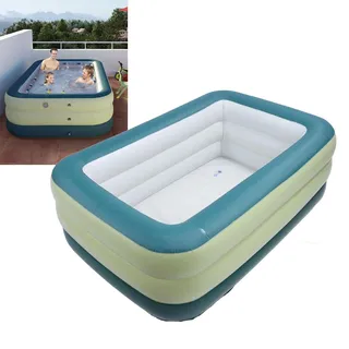 Ghzste Kinder Schwimmbad Aufblasbarer Pool für Kinder und Erwachsene PVC Verdickte 3 Schicht über Dem Boden, um Schwimmbad für Sommer -Wasserparty Garten Rasen zu (1238l)