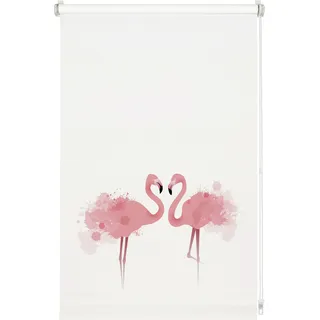 GARDINIA Seitenzugrollo Easyfix Rollo Digiprint 110 x 150 cm rosa/weiß