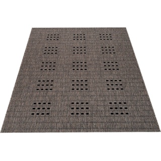 Teppich »Farum«, Bruno Banani, rechteckig, Höhe: 5 mm, In-und Outdoor Teppich, Wetterfest & UV-beständig, besonders flach braun