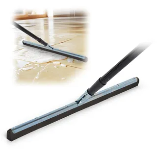 Novaliv Wasserschieber Bodenabzieher 60cm mit Stiel 130 cm Duschabzieher Abzieher Dusche Boden Abzieher Fenster Profi Wasser Abzieher Schieber für Boden Wasserabzieher Terasse Boden Pool