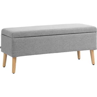 Homcom Truhenbank Grau 110 x 39 x 45 cm