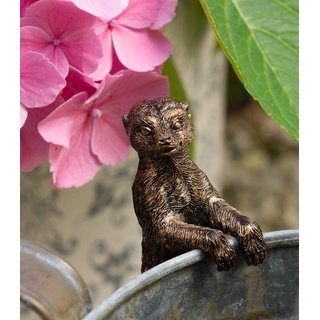 Pot Buddies Handgefertigte Erdmännchen-Figur für Blumentopf, dekorative hängende Gartendekoration, Blumen-Pflanzgefäß-Figur