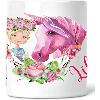 Spardose Kinder Mädchen Einhorn Spardose Mädchen personalisierbar - Sparschwein Kinder personalisiert - Sparbüchse Kinder mit Einhorn Motiv - Geldgeschenk Patenkind - Einhorn Geschenk