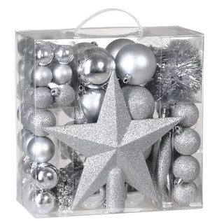 DEUBA Weihnachtskugeln Christbaumschmuck 77tlg.