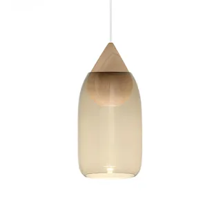 Mater - Liuku Pendelleuchte Drop, Erle / smoked