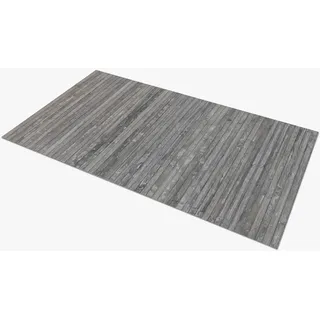 Comart - Küchenteppich aus Bambus – 50 x 240 cm – rutschfeste Unterseite – waschbar – behandelter Naturbambus – spritzwassergeschützt – Mehrzweck-Läufer – Matt-Holzoptik – Gebleicht – grau gewaschen