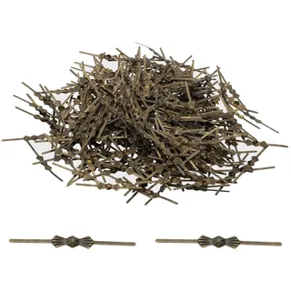 PATIKIL 33mm/1.3''' Kronleuchter-Schmetterlingsclips, 350 Stück Kupfer-Kronleuchter-Verbindungsclips zum Befestigen von Kristallteilen, Kronleuchter-Ersatzteilen, Bronze
