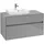 Waschbeckenunterschrank 100 x 55 cm Glossy Grey