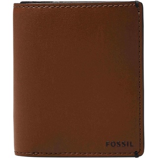 Fossil Herren Joshua Vegan Cactus Slim Minimalist Bifold Front Pocket Wallet für Männer, Mittelbraun, Faltbar