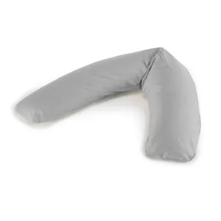 Theraline Das Komfort Stillkissen 180 cm inkl. Jerseybezug, 42 Grau, Füllung: Polyester-Hohlfaser