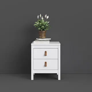 Home Affaire Nachtschrank  mit 2 Schubladen 43,6 x 38 x 54,1 cm Weiß