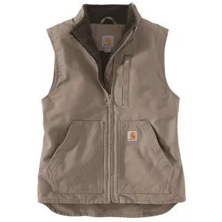 CARHARTT SHERPA LINED MOCK NECK VEST Grau M