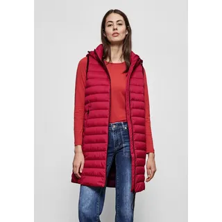 STREET ONE Longweste mit Kapuze rot 40