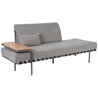 Zuiver 2-Sitzer Sofa Tagesbett STAR mit Ablagefläche aus Eichenfurnier von Zuiver grau