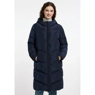 Frieda & Freddies "Down-Like Coat / Willow", Damen, Gr. 36, blau (mittelblau), 100% Polyester, casual, regular fit, Langarm, Mäntel, mit Kapuze