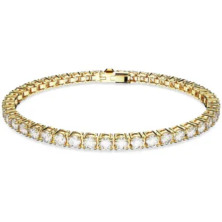 Swarovski Matrix Tennis Armband, Gold 5657664 Größe M