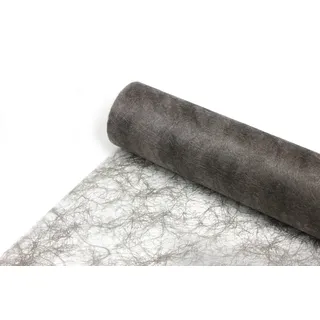 Deko AS Tischläufer Sizoflor Tischband anthrazit - taupe 30 cm Rolle 5 Meter 60 026-R (1-tlg, 1 Rolle Tischläufer), Strapazierfähig grau