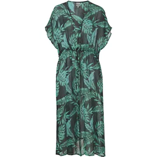 Viskose-Kaftan, Druck smaragd, 44/46
