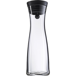 WMF Karaffe Basic schwarz 1000 ml Glas Transparent 1 l
