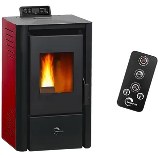 SANNOVER Pelletofen Anita bordeaux 7,6 kW