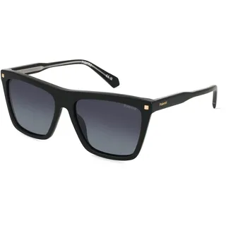 Polaroid PLD 4164/S/X Damen-Sonnenbrille Vollrand Eckig Acetat-Gestell, schwarz