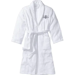 bonprix Frottee Bademantel, weiß, 60/62, 100% Baumwolle,Frottee