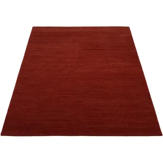 OCI DIE TEPPICHMARKE HIMALI UNI Orientteppich 140 x 200 cm Dunkelrot