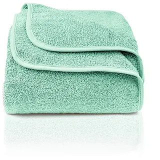 Wohndecke Frotteedecke 100% Baumwolle - Sommerdecke, Kuscheldecke, Laynenburg, Baumwolldecke als Sommer, Bett-Überwurf, Couch-Überwurf, Sofa-Decke blau