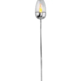 F-H-S Gartenfackel Solar Edelstahl ø8,5cm H110cm