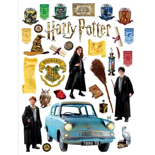 Harry Potter Magier-Trio Kinderzimmer und Babyzimmer Wandstickers, Wandtattoo für Mädchen und Junge von AG Design | 65 x 85 cm | ADK 2370