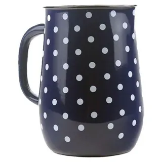 Belis Emaille-Krug PUNTÍK blau 2,5l, hergestellt für /SFINX - Blau/Weiß