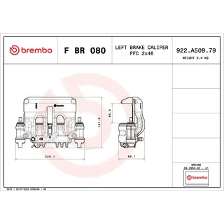 Brembo Bremssattel PRIME LINE F BR 080