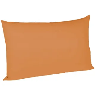 sleepling Satin Kissenbezug, Kissenhülle aus 100% seidig weicher Baumwolle, Bezug Kissen Kopfkissen, 60 Grad, Ökotex 100, Made in EU, 50 x 70 cm, orange