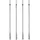 INDEKO 1-läufig Ø 0 mm 100 cm Transparent/Weiß
