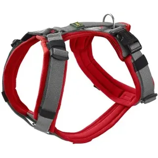 Hunter Maldon Up Hundegeschirr rot/grau S-M