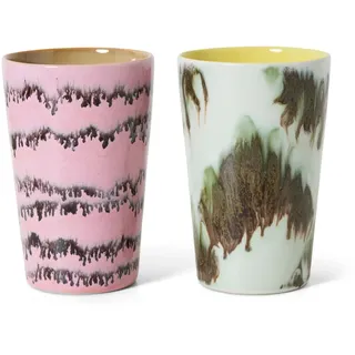HKliving - 70's Teebecher 460 ml, baroque (2er-Set)