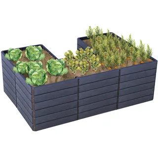 GARANTIA Ergo Quadro U L Wood 240 x 160 x 75 cm Braun