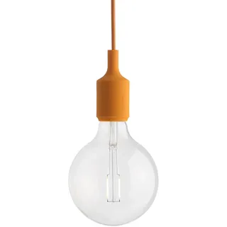 Muuto Socket 1-flg. 23 cm orange Kunststoff, Silikon