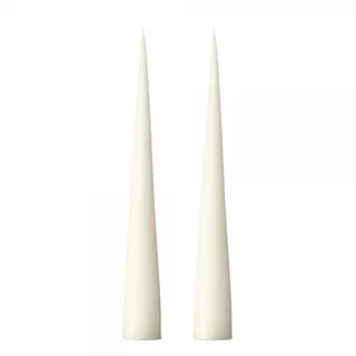 ester & erik Cone Candles, Box, 37 cm, 2 Stück, 06 Ivory