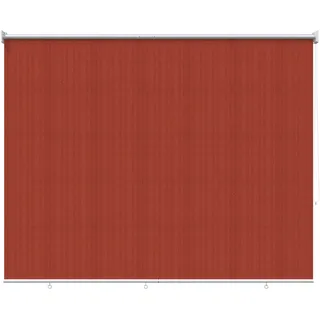 vidaXL Außenrollo 160 x 140 cm Terrakotta/Orange HDPE