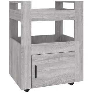 vidaXL Küchenwagen Grau Sonoma 60x45x80 cm Holzwerkstoff