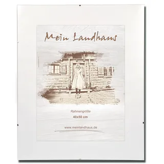 Mein Landhaus Rahmenloser Posterrahmen DIN A1 mit Acrylglas | Großer Cliprahmen für Poster und Plakate im Format 59,4 x 84,1 cm, zur Wandmontage im Hoch- oder Querformat