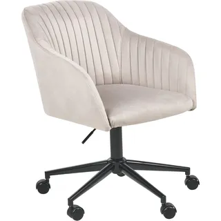 Beliani Venice Samtstoff Taupe