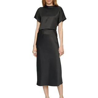 S.Oliver BLACK LABEL Satinbluse mit 1/2 Arm schwarz 42
