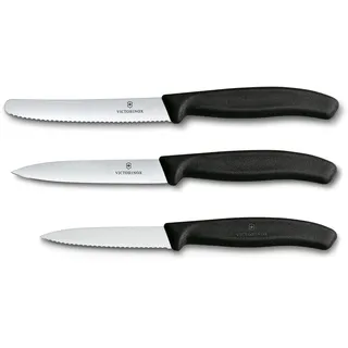 Victorinox Swiss Classic Gemüsemesser-Set 3-tlg. Schwarz